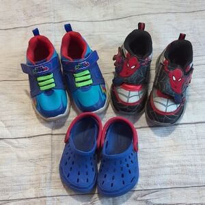 Marvel Kids Blue, Red, and Black Sneakers Set